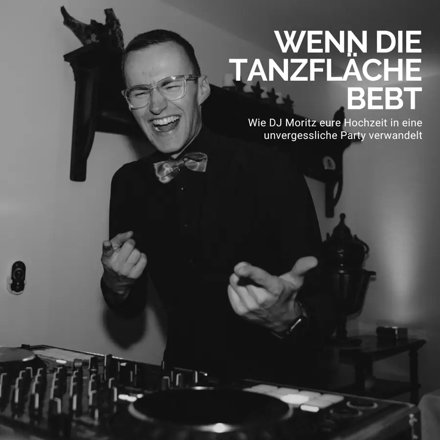 DJ lässt die Tanzfläche beben auf der Hochzeit